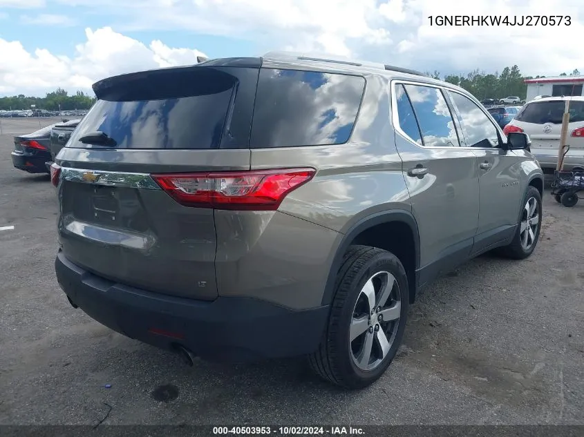 1GNERHKW4JJ270573 2018 Chevrolet Traverse 3Lt