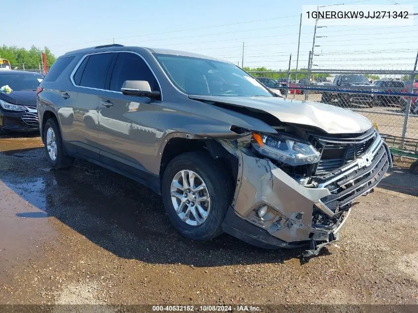 2018 Chevrolet Traverse Lt VIN: 1GNERGKW9JJ271342 Lot: 40532152