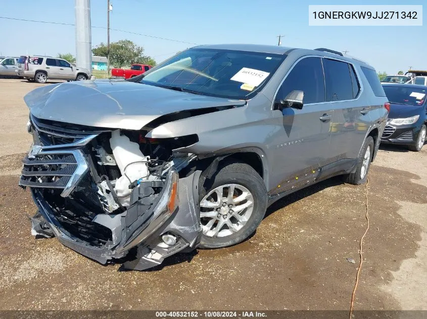 1GNERGKW9JJ271342 2018 Chevrolet Traverse Lt