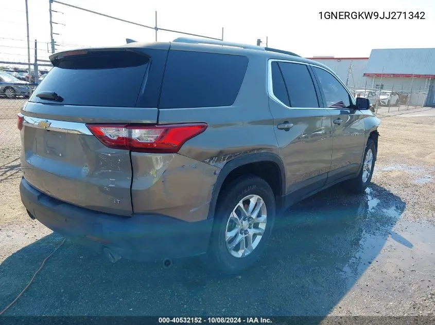 2018 Chevrolet Traverse Lt VIN: 1GNERGKW9JJ271342 Lot: 40532152