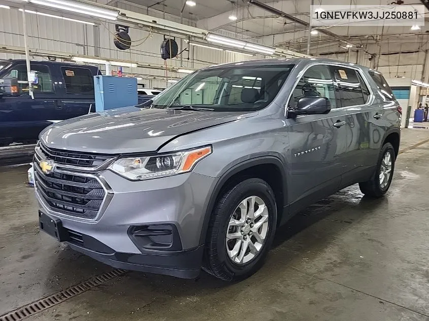 1GNEVFKW3JJ250881 2018 Chevrolet Traverse Ls