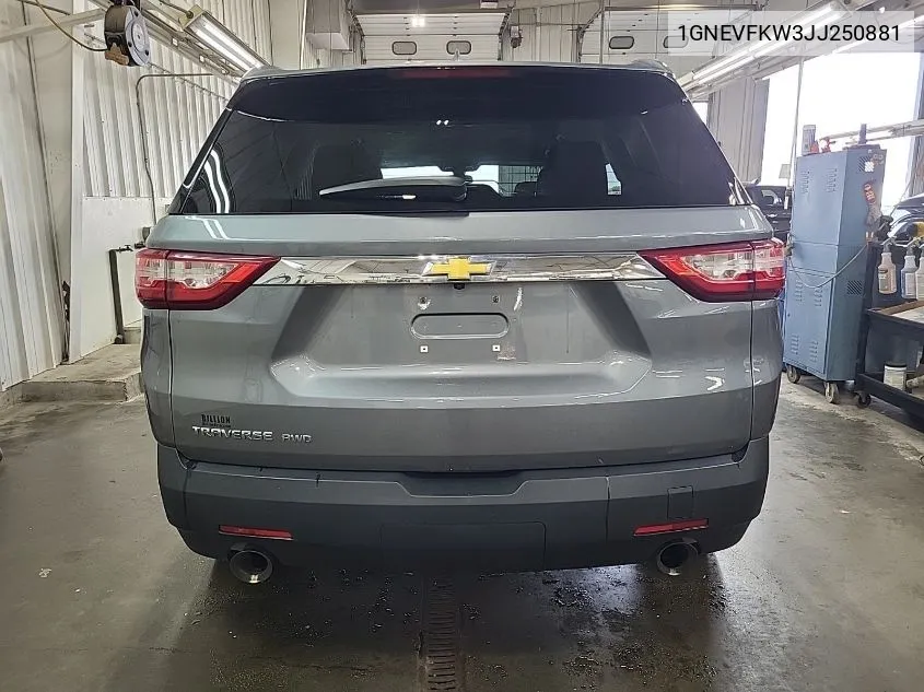 1GNEVFKW3JJ250881 2018 Chevrolet Traverse Ls