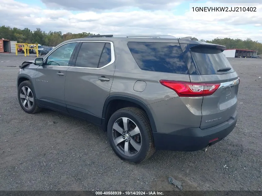 2018 Chevrolet Traverse 3Lt VIN: 1GNEVHKW2JJ210402 Lot: 40558939