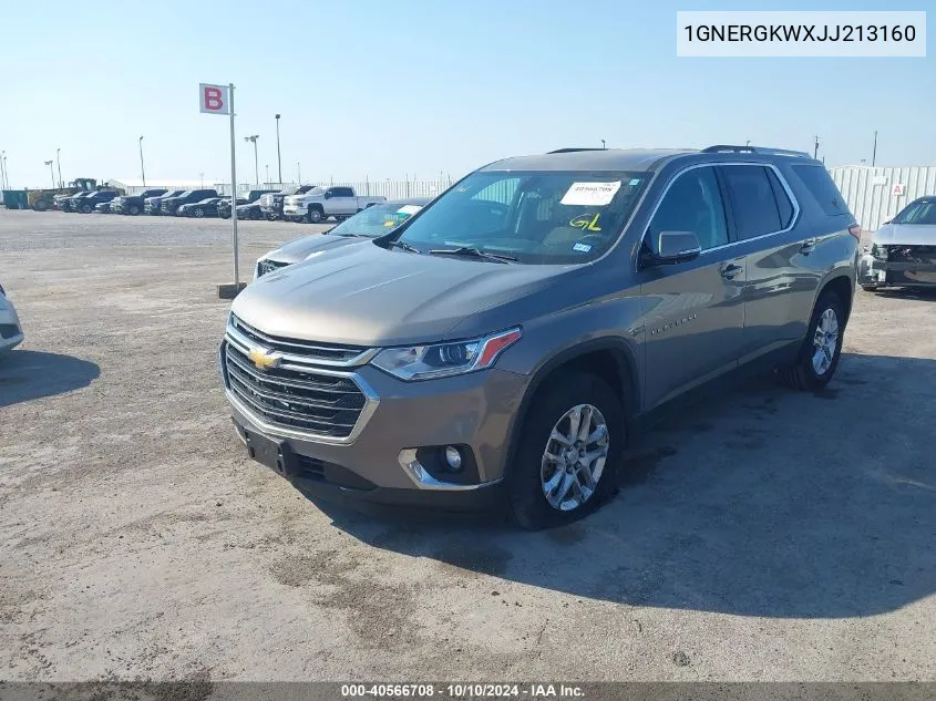 2018 Chevrolet Traverse 1Lt VIN: 1GNERGKWXJJ213160 Lot: 40566708