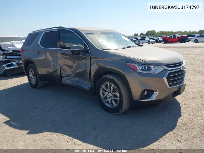 2018 Chevrolet Traverse 1Lt VIN: 1GNERGKW3JJ174797 Lot: 40611435