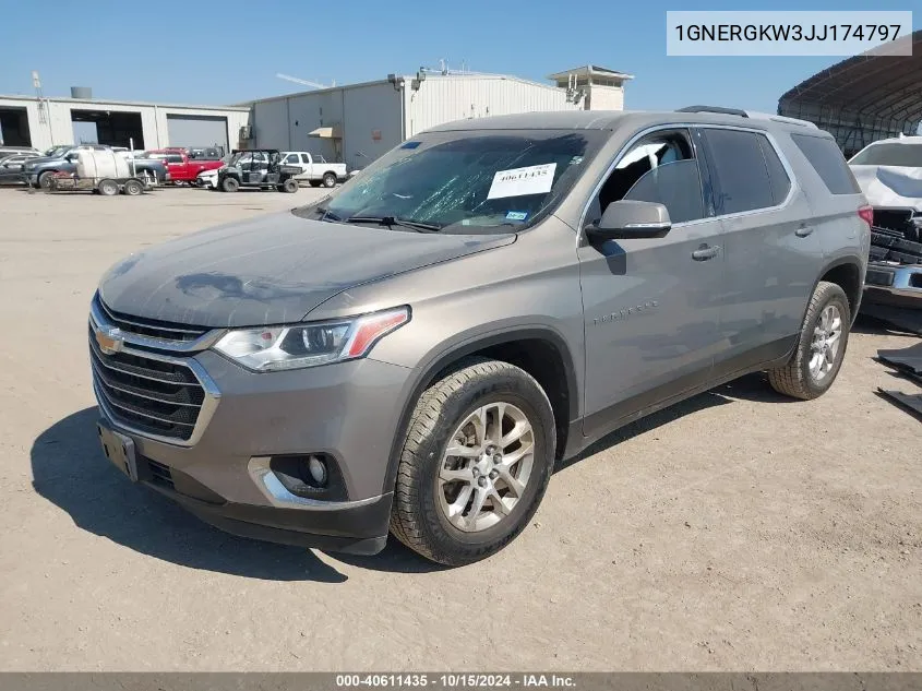 2018 Chevrolet Traverse 1Lt VIN: 1GNERGKW3JJ174797 Lot: 40611435