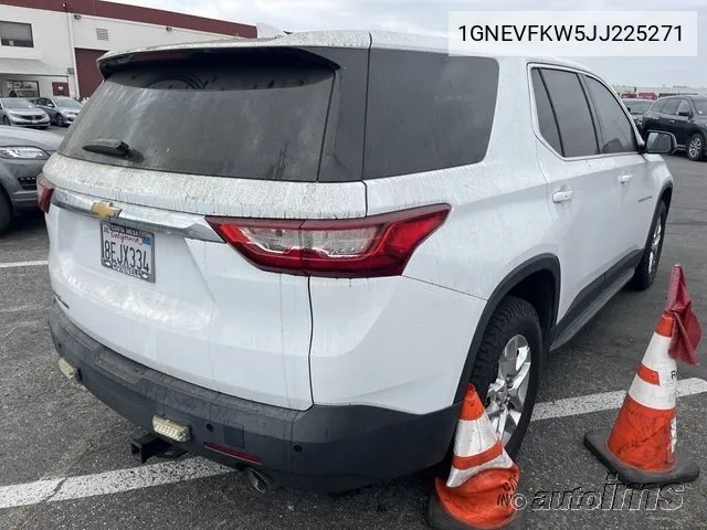 2018 Chevrolet Traverse Ls VIN: 1GNEVFKW5JJ225271 Lot: 40623962