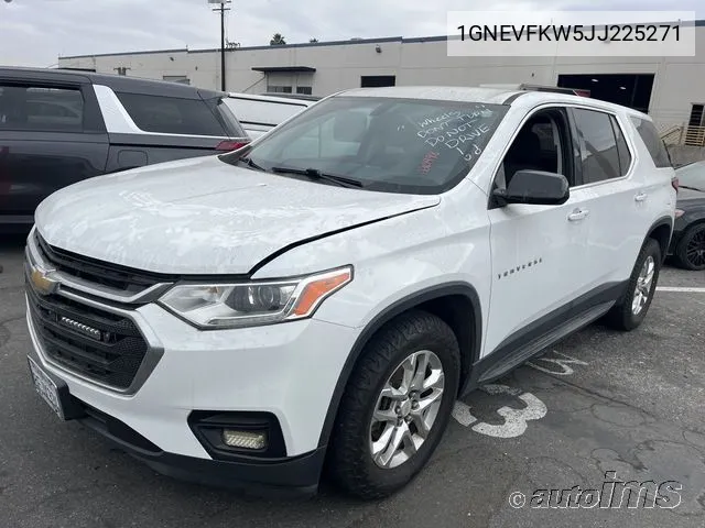 2018 Chevrolet Traverse Ls VIN: 1GNEVFKW5JJ225271 Lot: 40623962