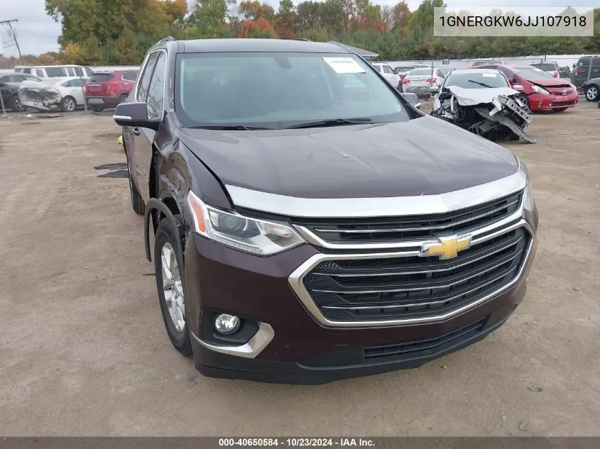 2018 Chevrolet Traverse 1Lt VIN: 1GNERGKW6JJ107918 Lot: 40650584