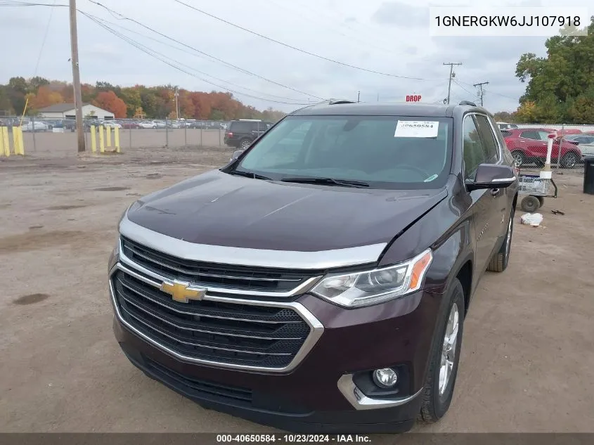 2018 Chevrolet Traverse 1Lt VIN: 1GNERGKW6JJ107918 Lot: 40650584