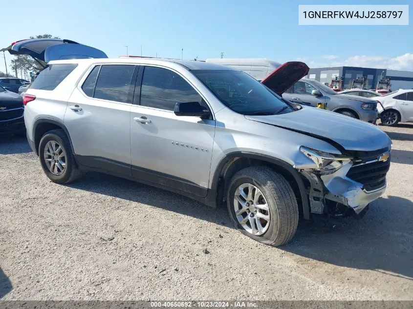 1GNERFKW4JJ258797 2018 Chevrolet Traverse Ls