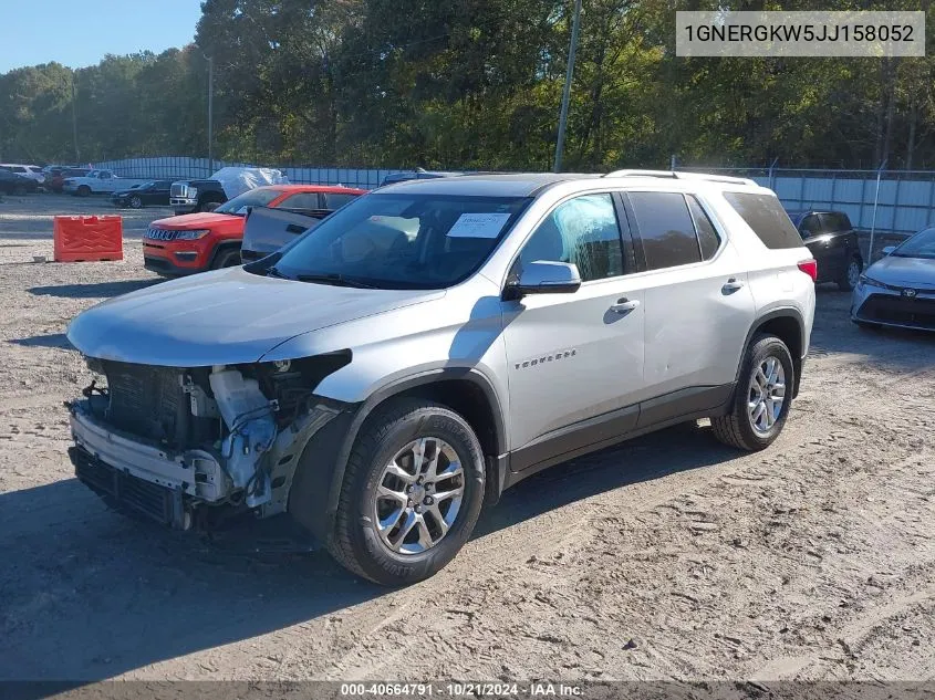 2018 Chevrolet Traverse 1Lt VIN: 1GNERGKW5JJ158052 Lot: 40664791