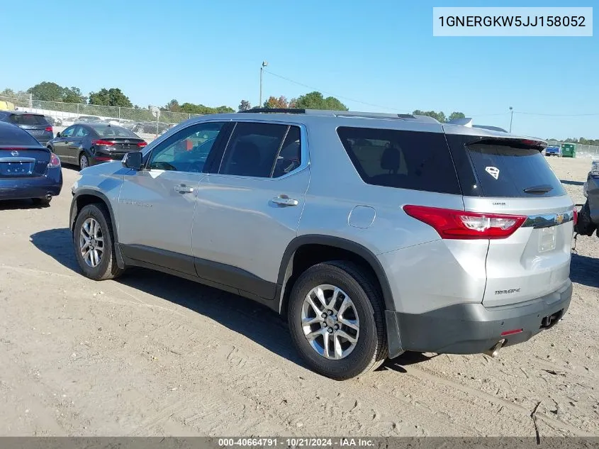 2018 Chevrolet Traverse 1Lt VIN: 1GNERGKW5JJ158052 Lot: 40664791