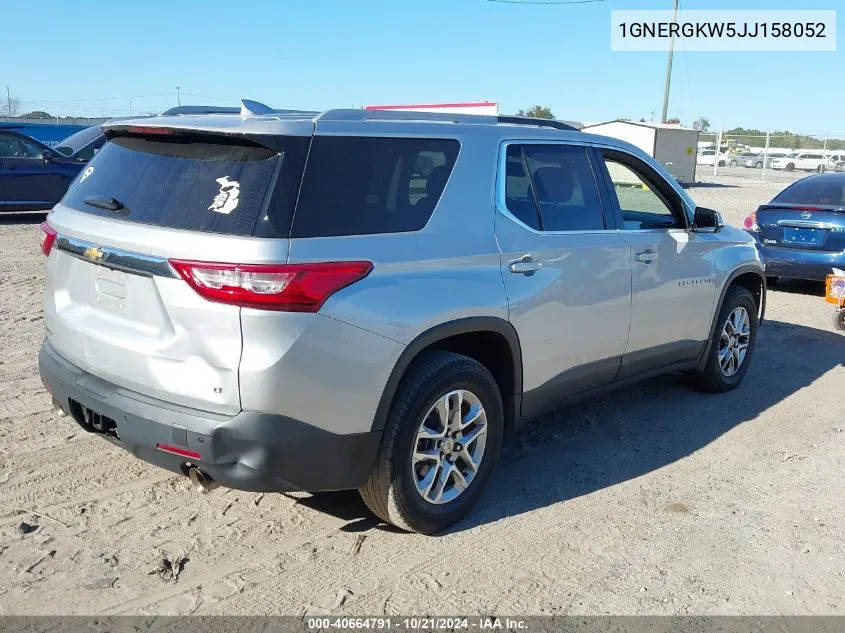 2018 Chevrolet Traverse 1Lt VIN: 1GNERGKW5JJ158052 Lot: 40664791