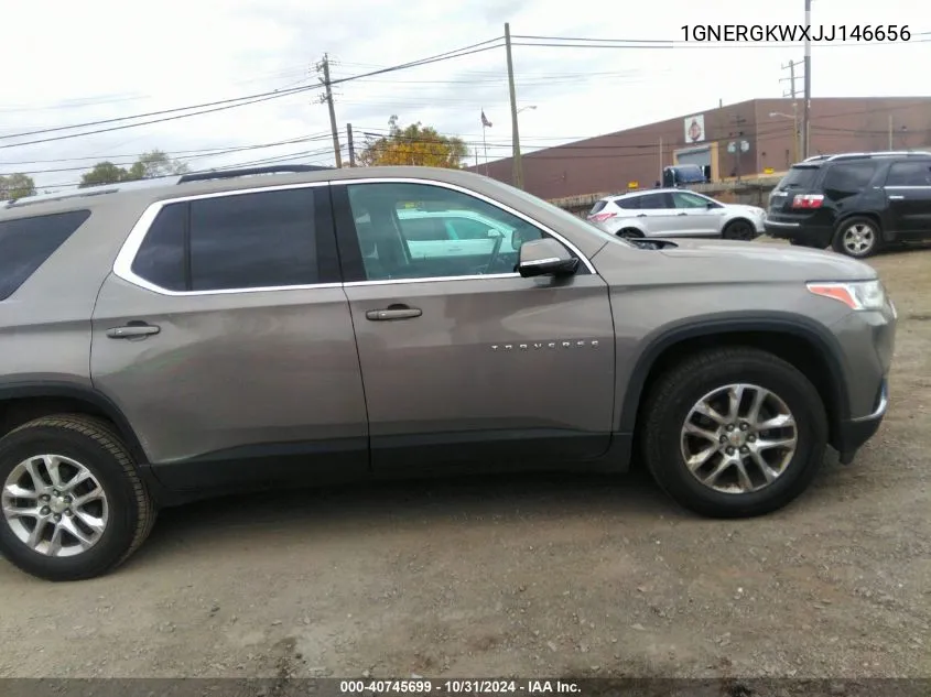 2018 Chevrolet Traverse 1Lt VIN: 1GNERGKWXJJ146656 Lot: 40745699