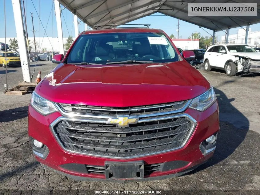 2018 Chevrolet Traverse Premier VIN: 1GNERKKW4JJ237568 Lot: 40831747