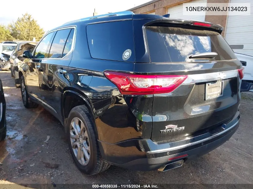 2018 Chevrolet Traverse Premier VIN: 1GNERKKW6JJ134023 Lot: 40858335