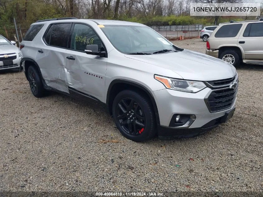 2018 Chevrolet Traverse Premier VIN: 1GNEVJKW6JJ265720 Lot: 40864818