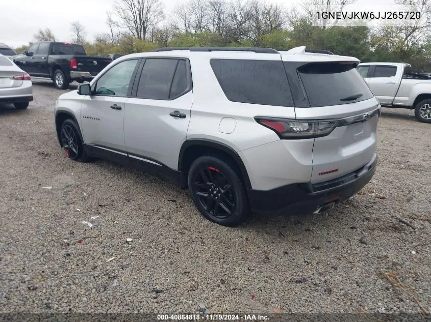 2018 Chevrolet Traverse Premier VIN: 1GNEVJKW6JJ265720 Lot: 40864818