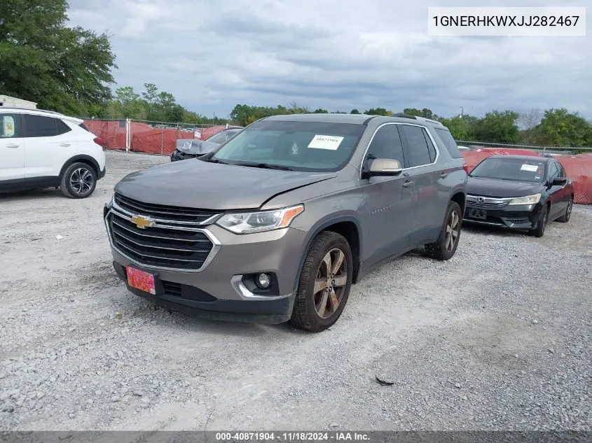 1GNERHKWXJJ282467 2018 Chevrolet Traverse 3Lt