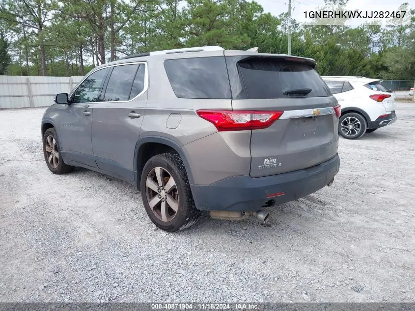 1GNERHKWXJJ282467 2018 Chevrolet Traverse 3Lt