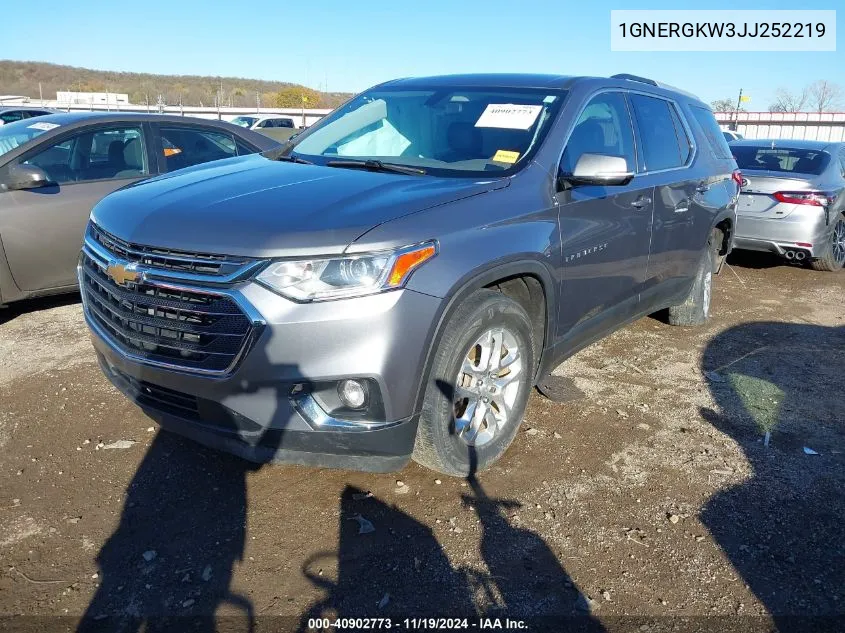 2018 Chevrolet Traverse 1Lt VIN: 1GNERGKW3JJ252219 Lot: 40902773