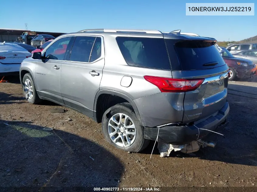 2018 Chevrolet Traverse 1Lt VIN: 1GNERGKW3JJ252219 Lot: 40902773