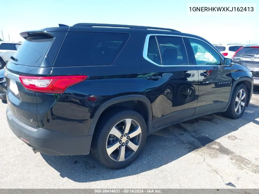 2019 Chevrolet Traverse 3Lt VIN: 1GNERHKWXKJ162413 Lot: 39414631