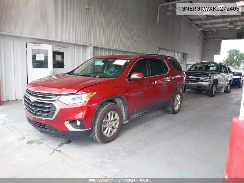 1GNERGKWXKJ272405 2019 Chevrolet Traverse 1Lt