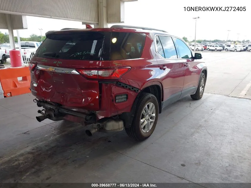 1GNERGKWXKJ272405 2019 Chevrolet Traverse 1Lt