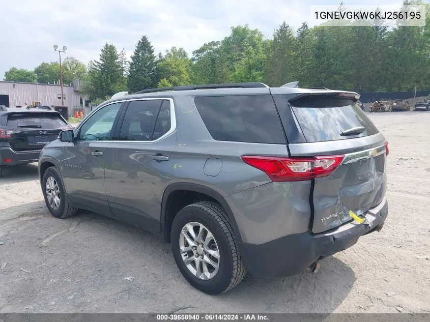 1GNEVGKW6KJ256195 2019 Chevrolet Traverse 1Lt