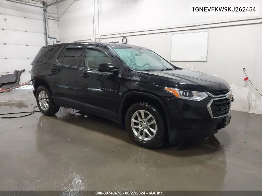 2019 Chevrolet Traverse Ls VIN: 1GNEVFKW9KJ262454 Lot: 39740675