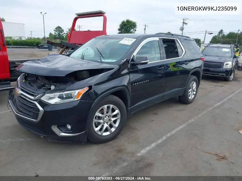 1GNERGKW9KJ235099 2019 Chevrolet Traverse 1Lt