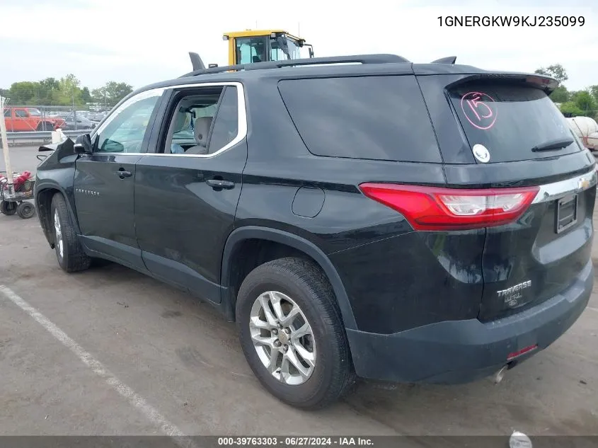 1GNERGKW9KJ235099 2019 Chevrolet Traverse 1Lt