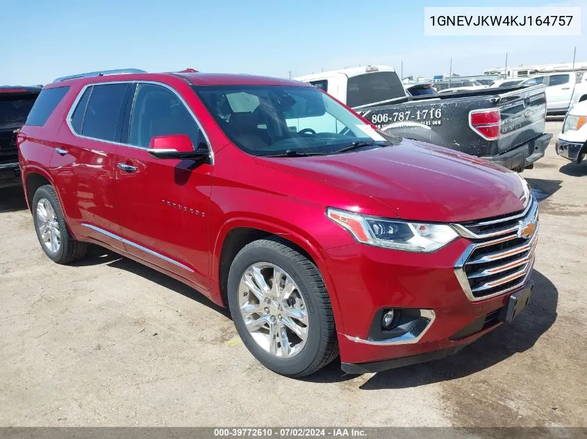 2019 Chevrolet Traverse High Country/Rs VIN: 1GNEVJKW4KJ164757 Lot: 39772610