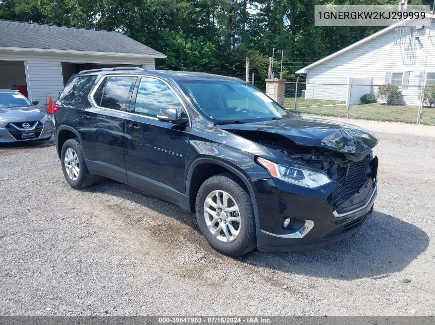 2019 Chevrolet Traverse 1Lt VIN: 1GNERGKW2KJ299999 Lot: 39847983