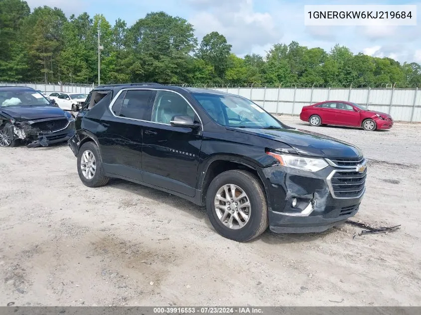 2019 Chevrolet Traverse 1Lt VIN: 1GNERGKW6KJ219684 Lot: 39916553