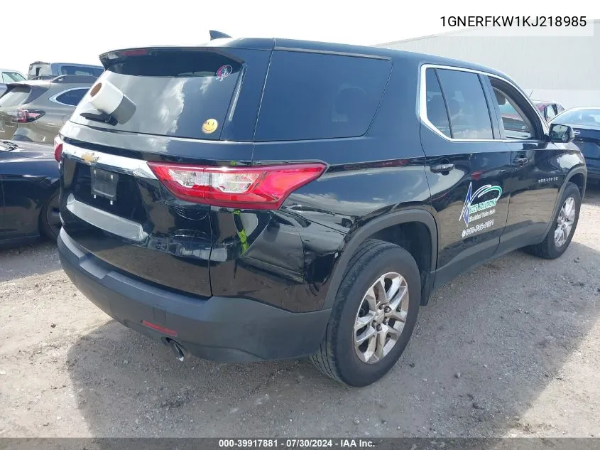 1GNERFKW1KJ218985 2019 Chevrolet Traverse Ls