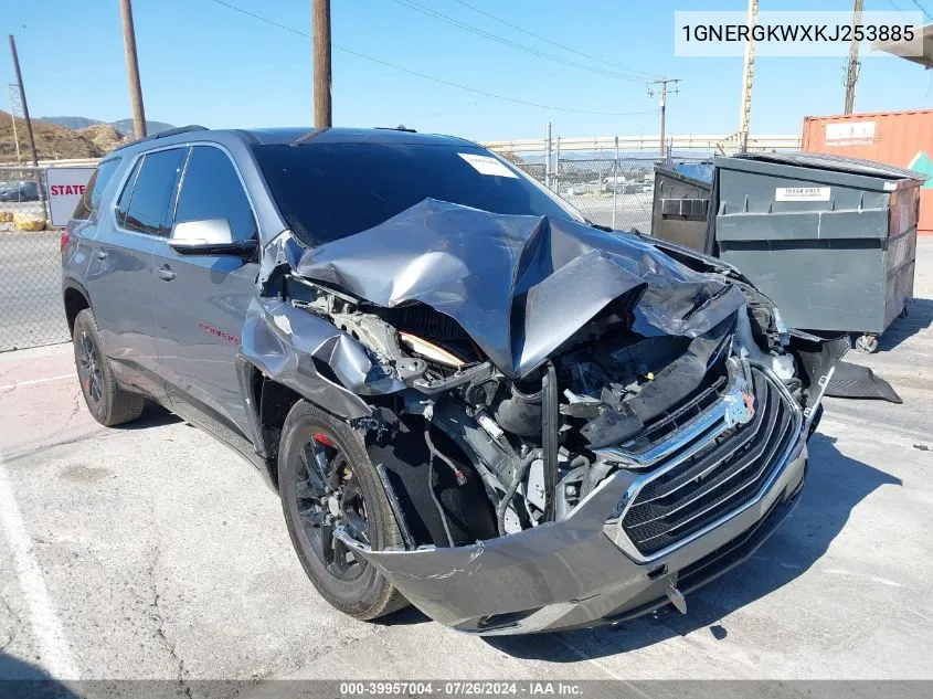 1GNERGKWXKJ253885 2019 Chevrolet Traverse 1Lt