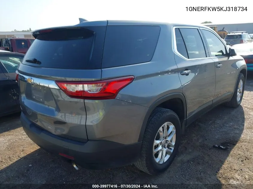 1GNERFKW5KJ318734 2019 Chevrolet Traverse Ls