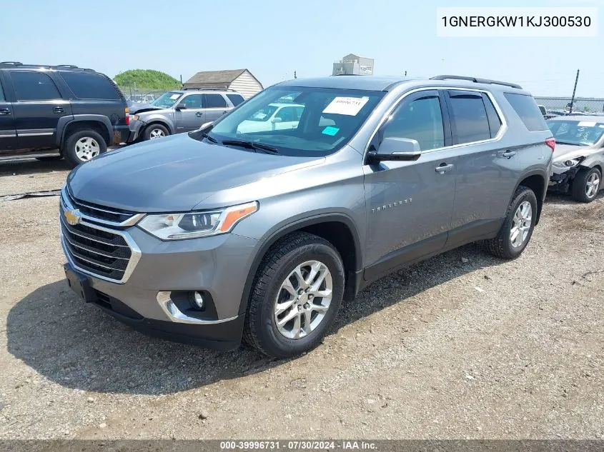 1GNERGKW1KJ300530 2019 Chevrolet Traverse 1Lt