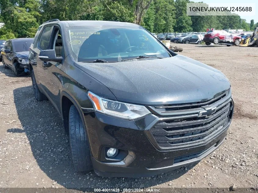 1GNEVJKW0KJ245688 2019 Chevrolet Traverse Rs