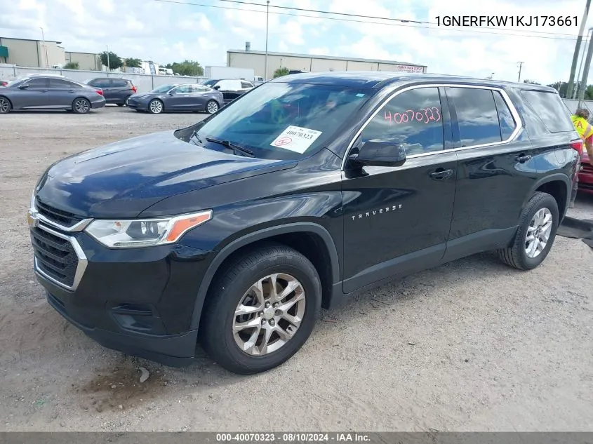 1GNERFKW1KJ173661 2019 Chevrolet Traverse Ls