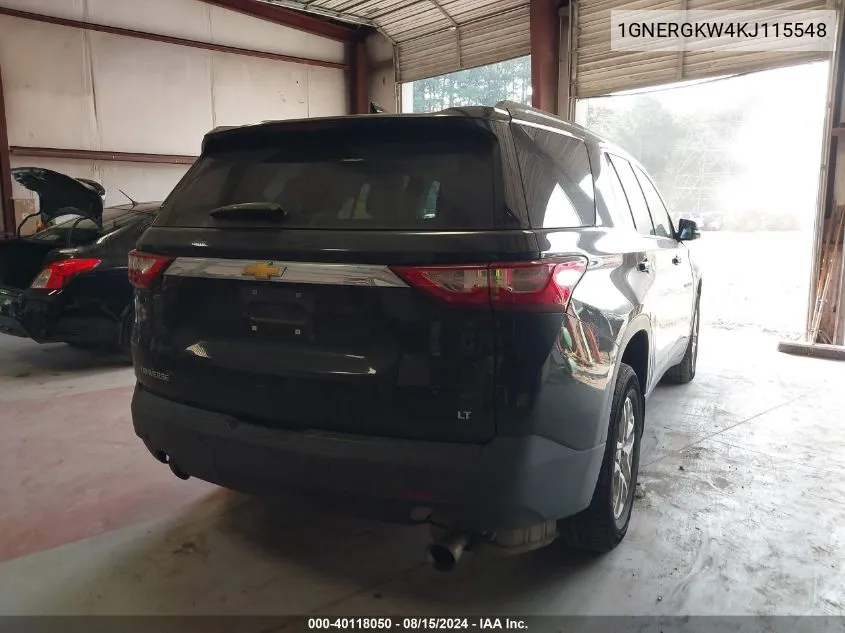 1GNERGKW4KJ115548 2019 Chevrolet Traverse Lt