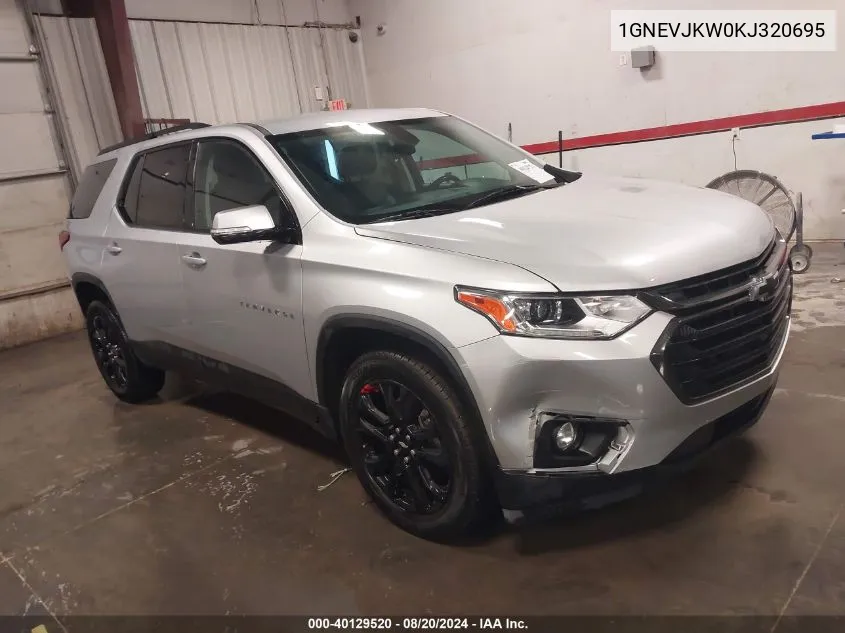 2019 Chevrolet Traverse Rs VIN: 1GNEVJKW0KJ320695 Lot: 40129520