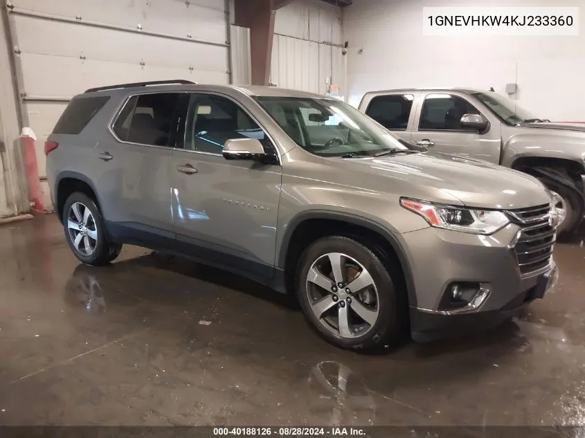 1GNEVHKW4KJ233360 2019 Chevrolet Traverse 3Lt