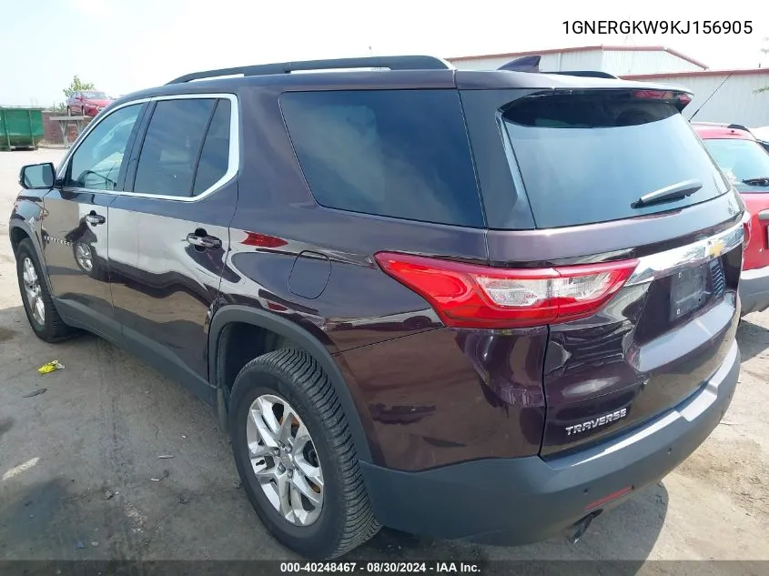 1GNERGKW9KJ156905 2019 Chevrolet Traverse 1Lt