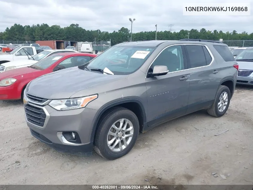 2019 Chevrolet Traverse 1Lt VIN: 1GNERGKW6KJ169868 Lot: 40262001