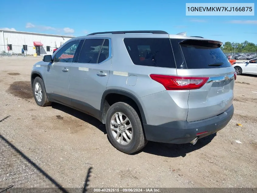 2019 Chevrolet Traverse 2Fl VIN: 1GNEVMKW7KJ166875 Lot: 40292615