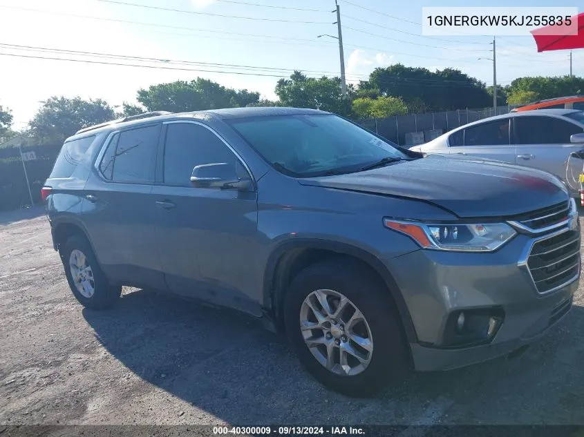 2019 Chevrolet Traverse Lt VIN: 1GNERGKW5KJ255835 Lot: 40300009